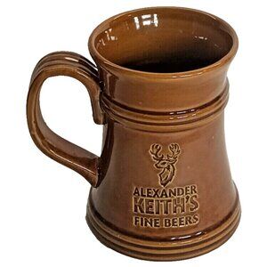 Alexander Keith's Fine Beers Ceramic Brown Mug with Deer - Halifax Nova Scotia